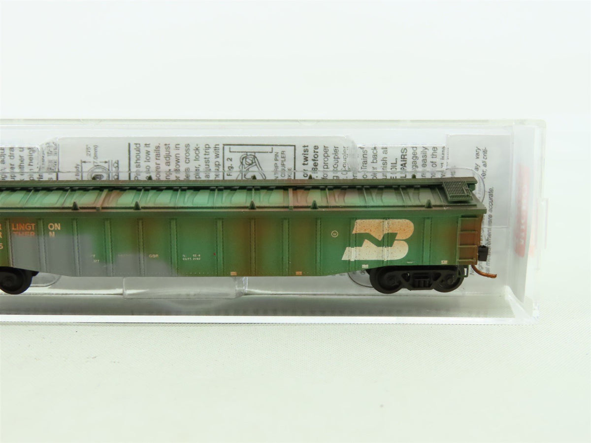 N Micro-Trains MTL #10644250 BN Burlington Northern 50&#39; Gondola - Weathered