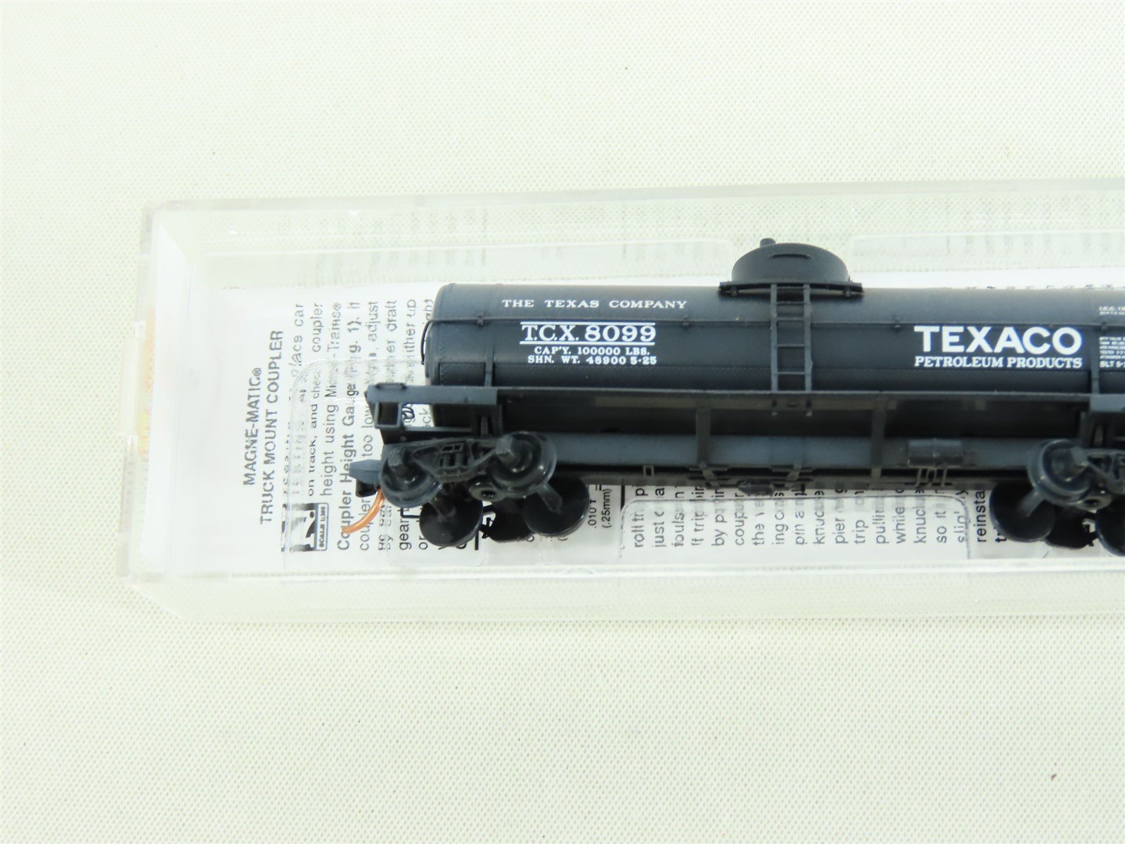 N Micro-Trains MTL #06544680 TCX Texaco Single Dome Tank Car #8099 - Weathered