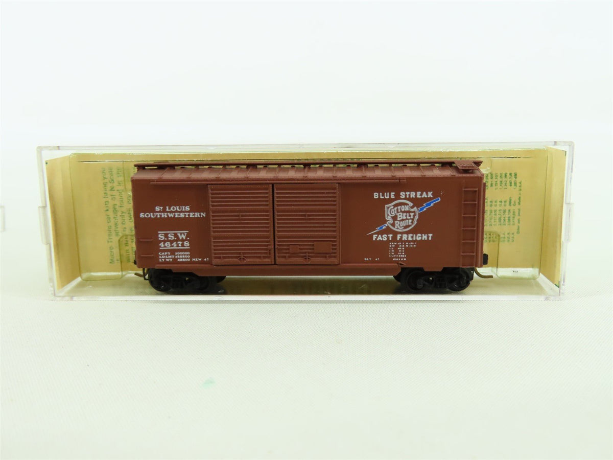 N Kadee Micro-Trains MTL #23129 SSE Cotton Belt 40&#39; Box Car #46478 - Blue Label