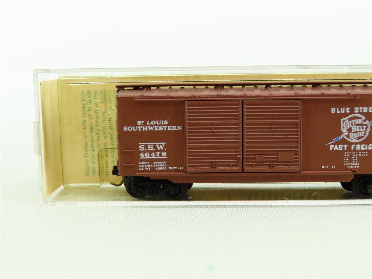 N Kadee Micro-Trains MTL #23129 SSE Cotton Belt 40&#39; Box Car #46478 - Blue Label