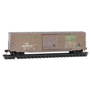 N Scale Micro-Trains MTL 98305041 CR Conrail 50' Box Car Set 3-Pack - Weathered