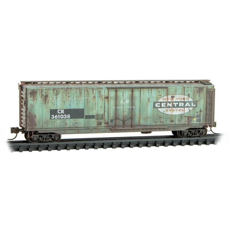 N Scale Micro-Trains MTL 98305041 CR Conrail 50&#39; Box Car Set 3-Pack - Weathered