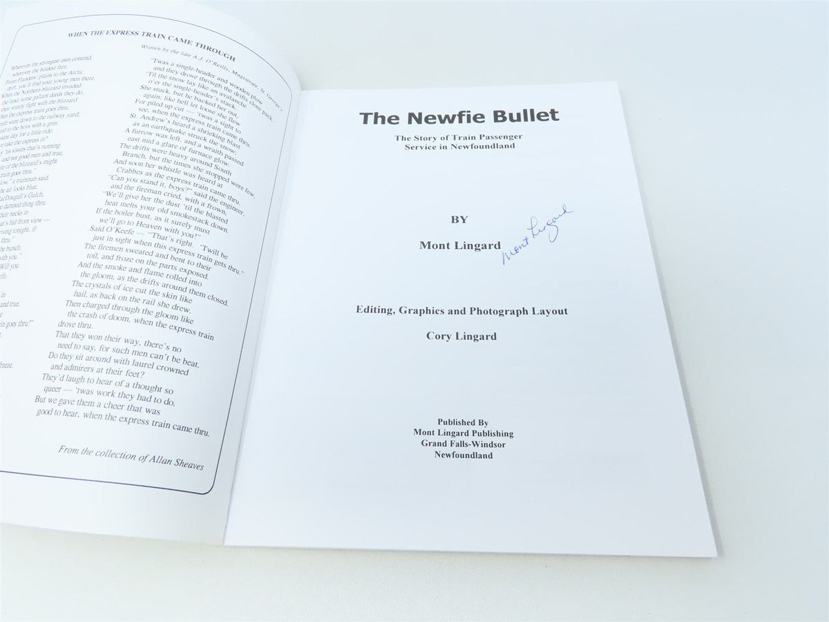 The Newfie Bullet by Mont Lingard ©2000 SC Book-Signed