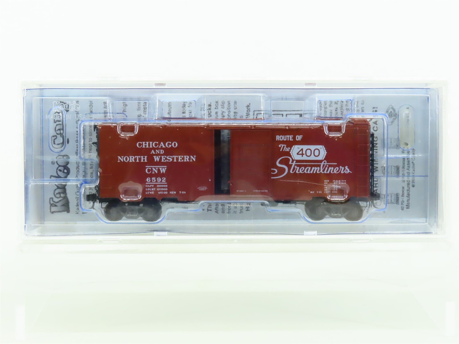 HO Scale Kadee 4510 CNW Chicago & Northwestern "Route Of The 400" Box Car #6592