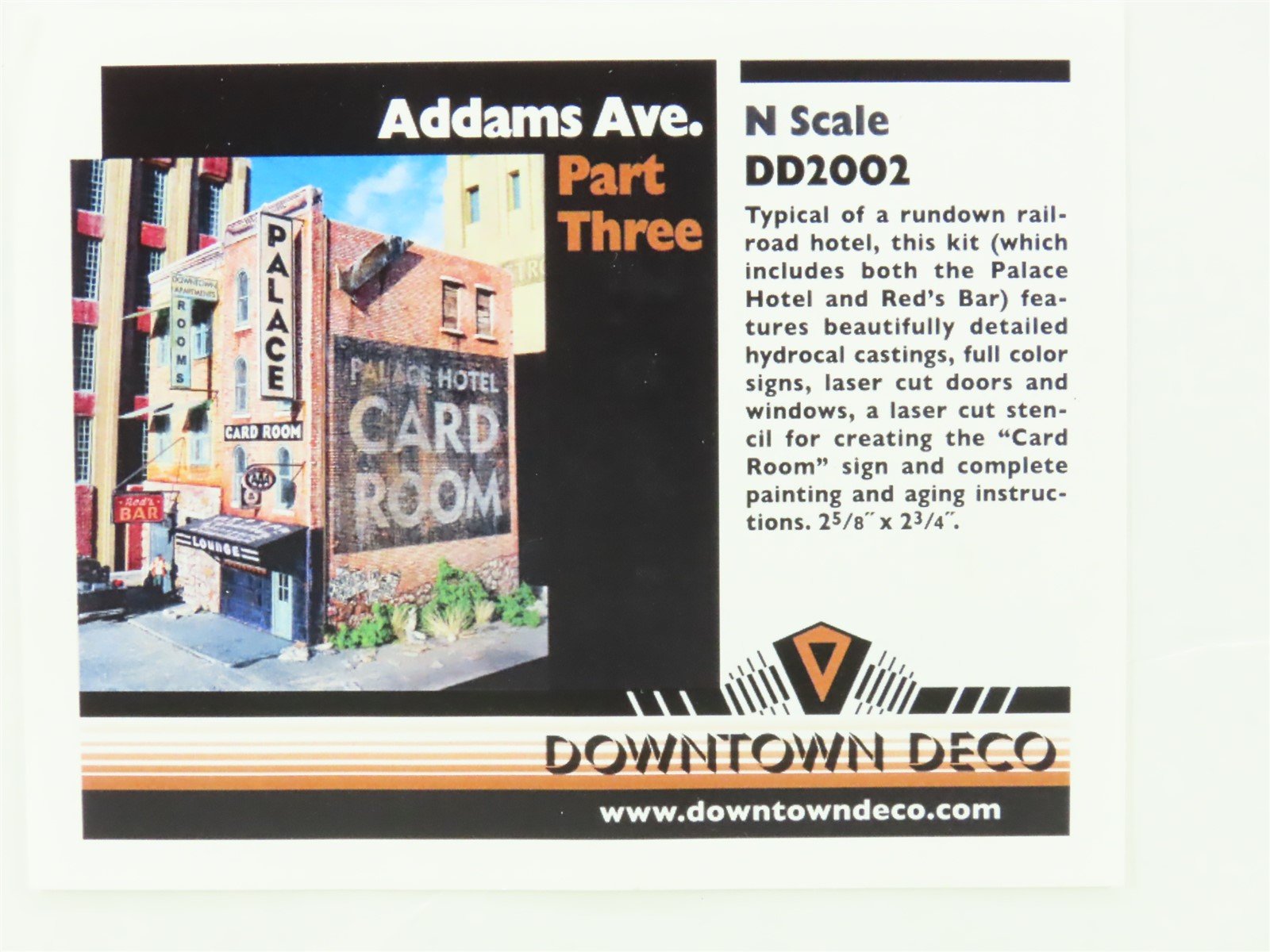 N 1/160 Scale Downtown Deco Kit #DD2002 Addams Ave. - Part Three