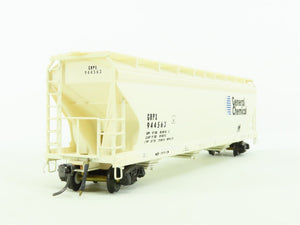 HO Scale GRPX General Chemical 3-Bay Centerflow Covered Hopper #944563