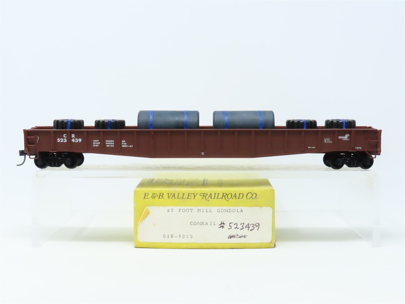 HO Scale CR Conrail 65' Mill Gondola #523439 Pro Custom