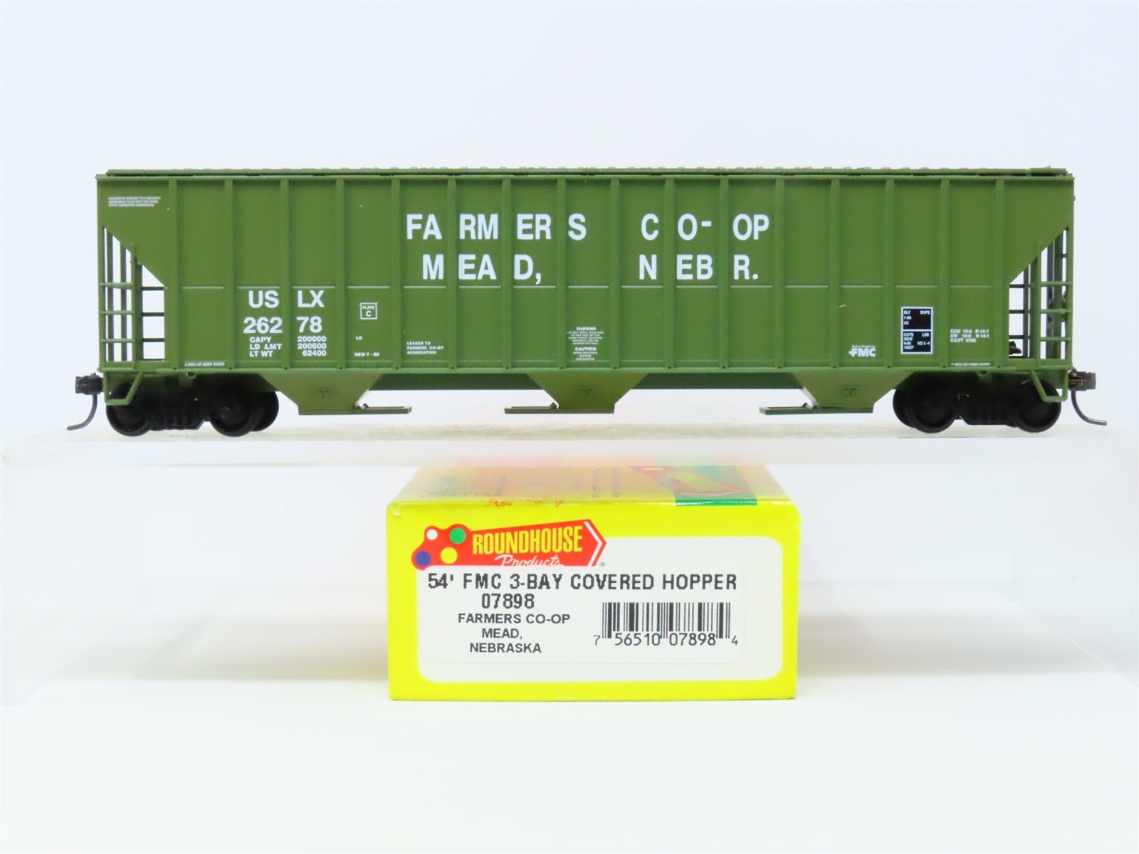 HO Scale Roundhouse 07898 USLX Farmers Co-Op 3-Bay Covered