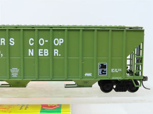 HO Scale Roundhouse 07898 USLX Farmers Co-Op 3-Bay Covered Hopper #26278