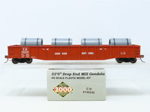 HO Scale Proto 2000 CN Canadian National 52' Gondola #145242 w/Custom Load