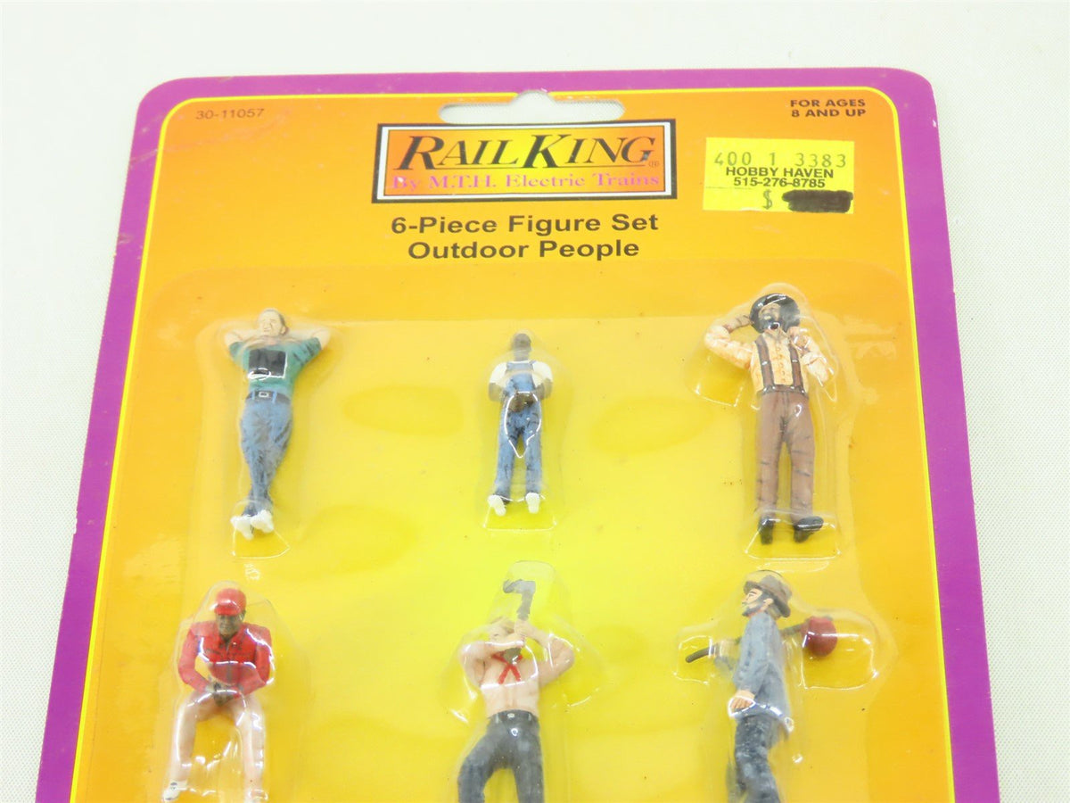 O 1/48 Scale MTH RailKing #30-11057 Outdoor People 6-Piece Figure Set