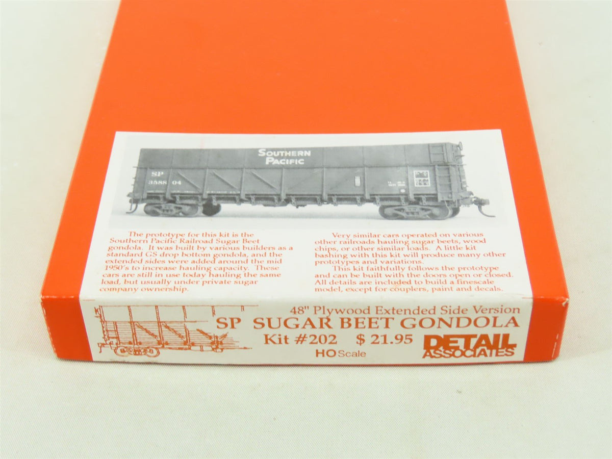 HO Scale Detail Associates Kit 202 SP Southern Pacific Undecorated Gondola