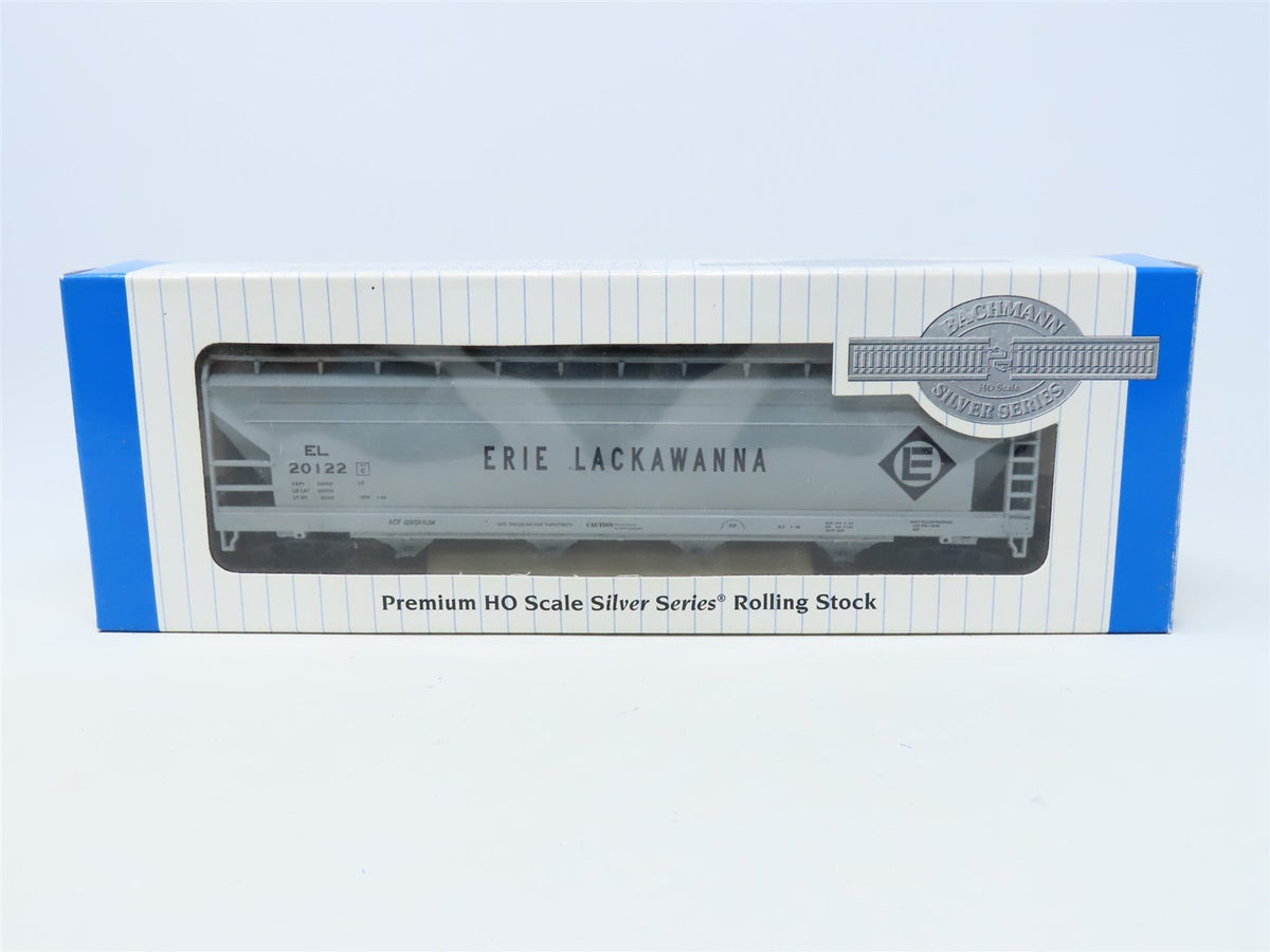 HO Scale Bachmann Silver Series #17528 EL Erie Lackawanna 4-Bay Hopper #20122