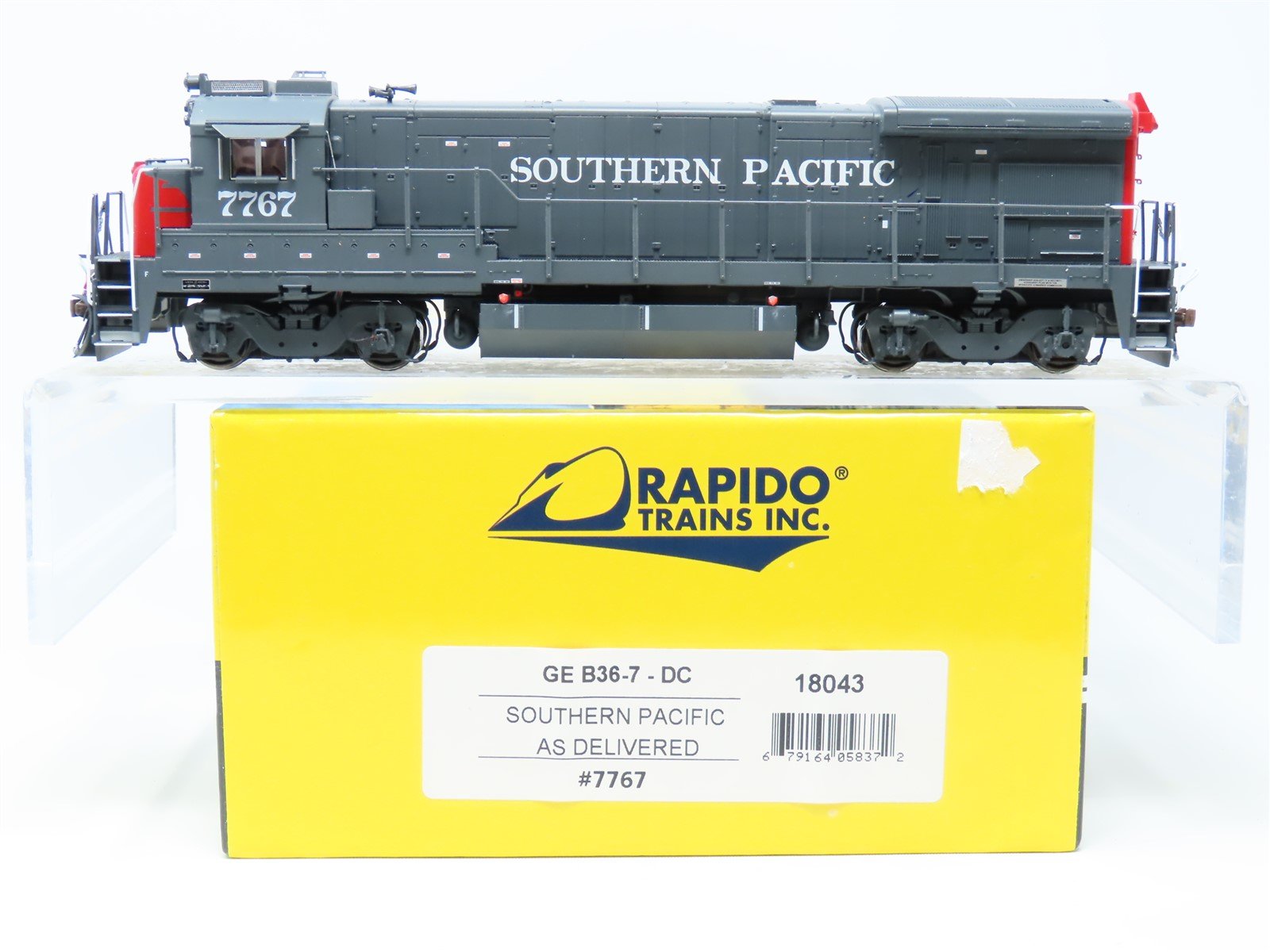 HO Scale Rapido 18043 SP "Bloody Nose" GE B36-7 Diesel #7767 - DCC Ready
