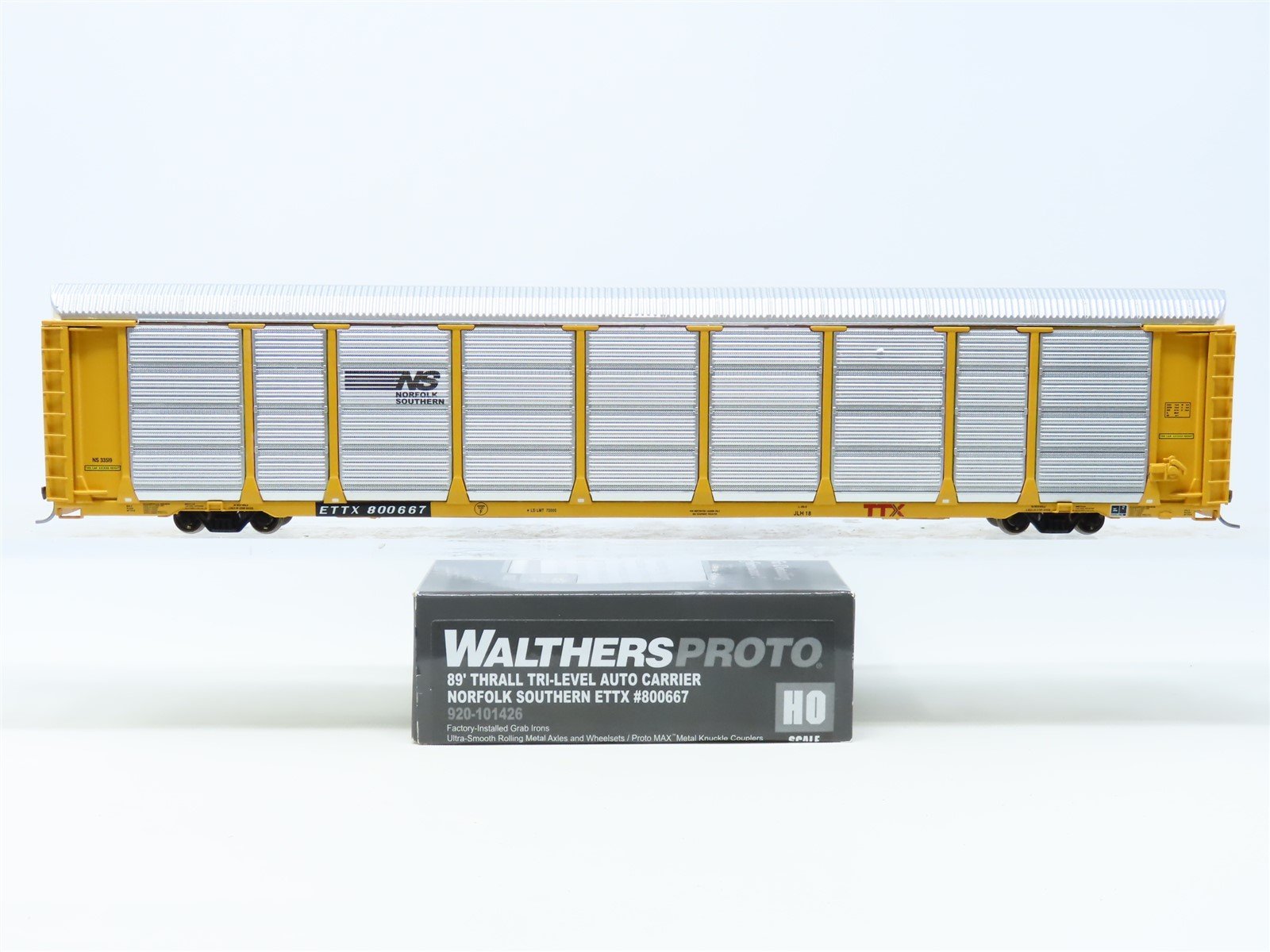 HO Scale Walthers Proto 920-101426 ETTX NS Norfolk Southern Auto Carrier #800667