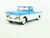 O 1/43 Scale Road Champs Die-Cast 1961 Chevrolet Apache Pickup Truck Blue/White