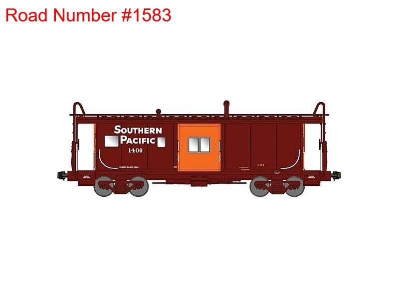 N Bluford Shops 44285 SP Southern Pacific ICC Ph. 4 Bay Window Caboose #1583
