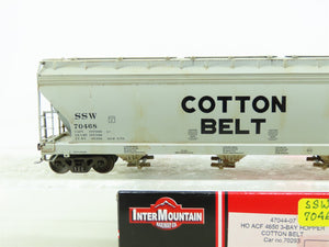 HO InterMountain 47044-07 SSW Cotton Belt 3-Bay Hopper #70468 Custom Weathered