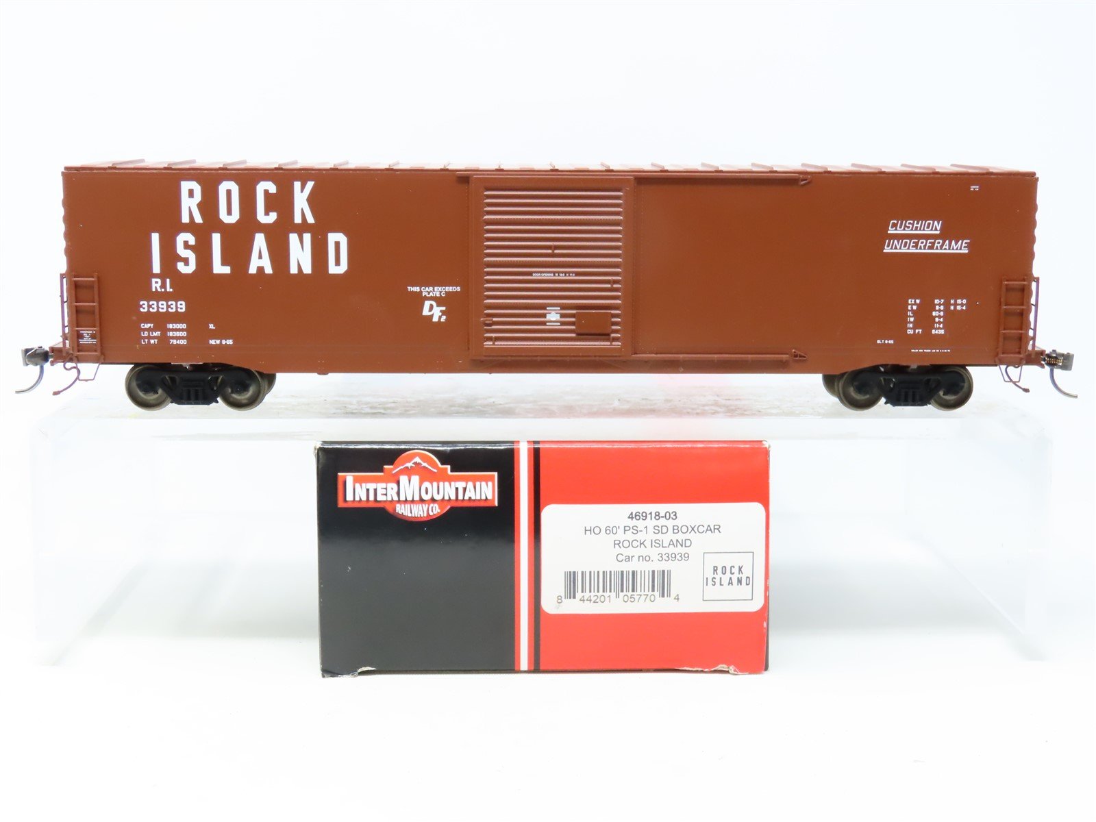 HO Scale InterMountain 46918-03 RI Rock Island 60' Single Door Box Car #33939