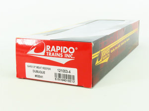 HO Scale Rapido #121003-4 URTX Dubuque GARX 37' Meat Reefer #63041 - Custom