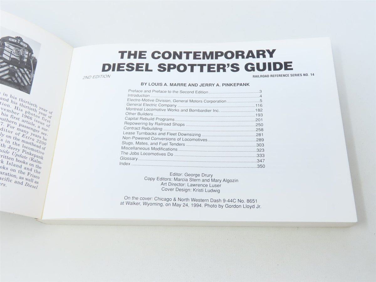 The Contemporary Diesel Spotter&#39;s Guide by Louis A. Marre ©1995 SC Book