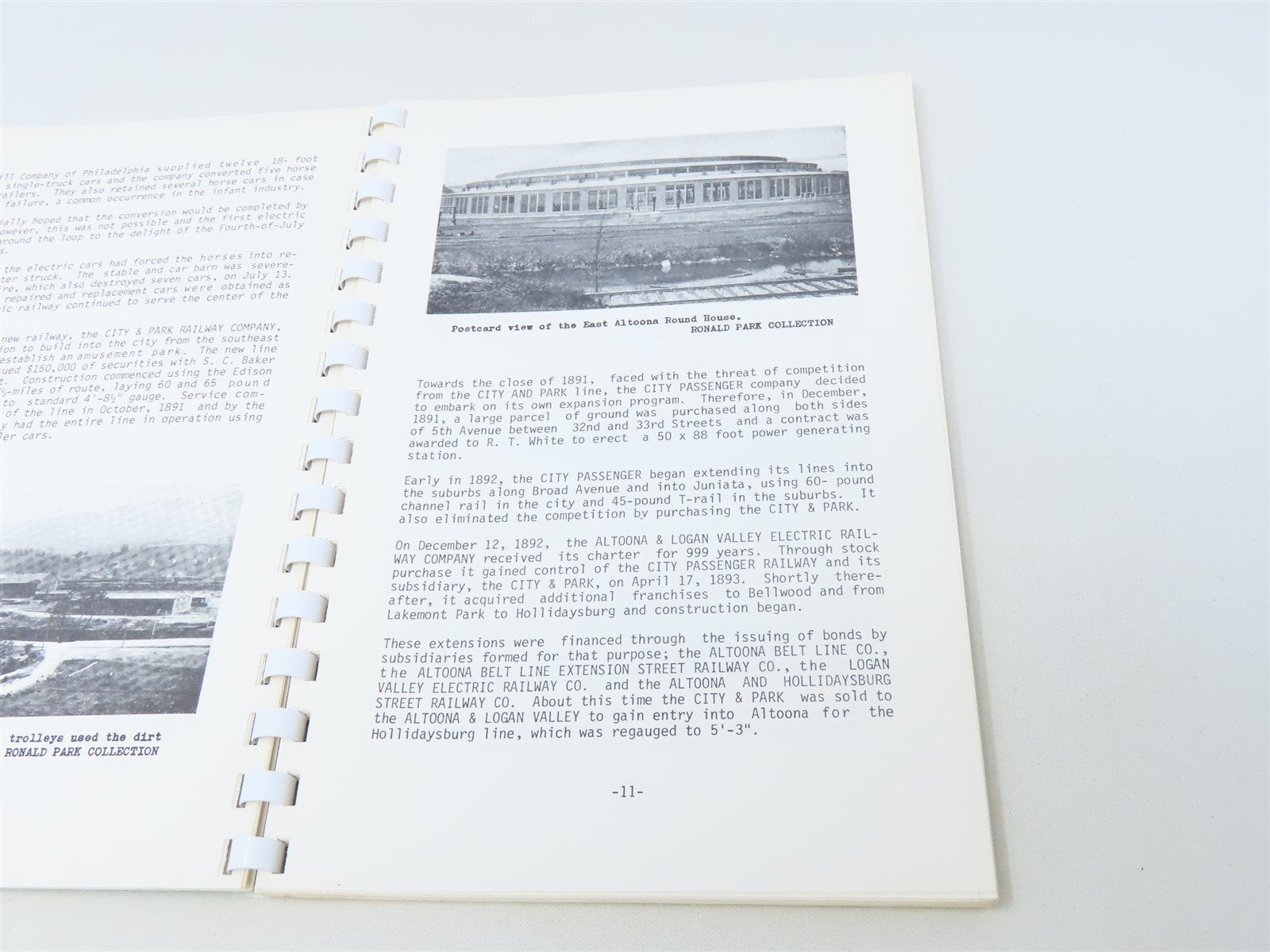 Altoona's Trolleys by Benson W Rohrbeck ©1980 SC Book