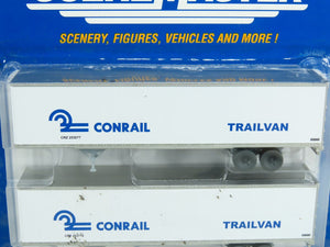 HO Walthers Scene Master #949-2208 CRZ Conrail Trailvan 45' Trailer (2-Pk.)