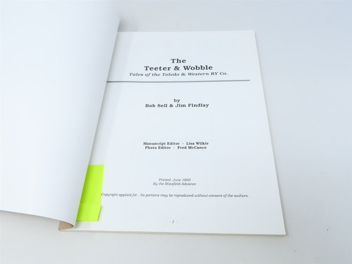 The Teeter &amp; Wobble by Bob Sell &amp; Jim Findlay ©1993 SC Book