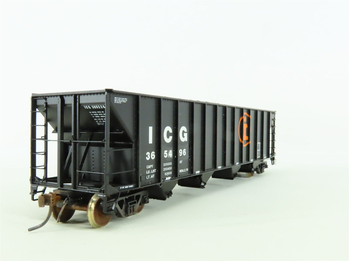 HO Tangent #10852-13 ICG Illinois Central Gulf 4-Bay Hopper #365496 - Custom