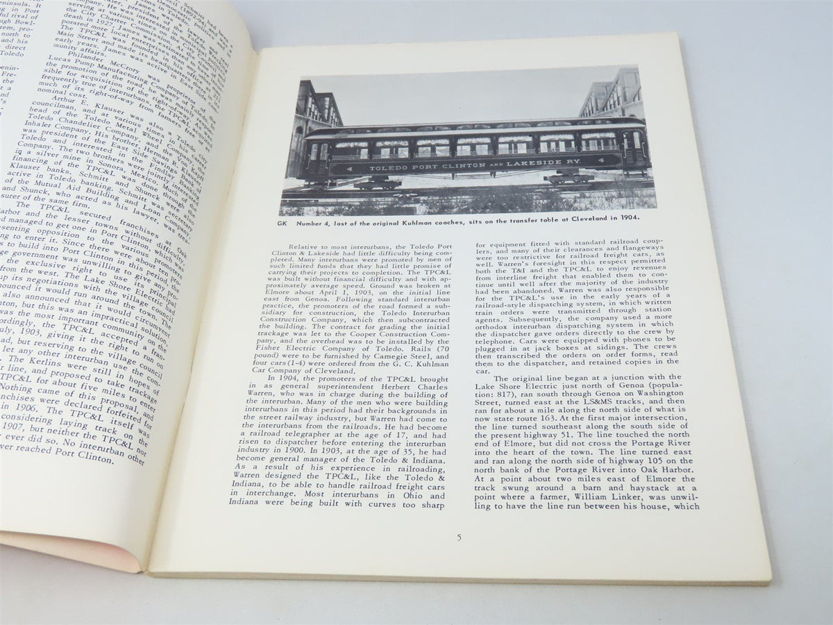 The Toledo, Port Clinton &amp; Lakeside Railway by George W Hilton ©1964 SC Book