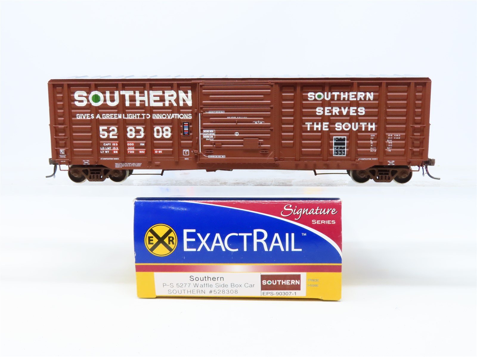 HO ExactRail Signature #EPS-90307-1 SOU Southern Railway Boxcar #528308 - Custom
