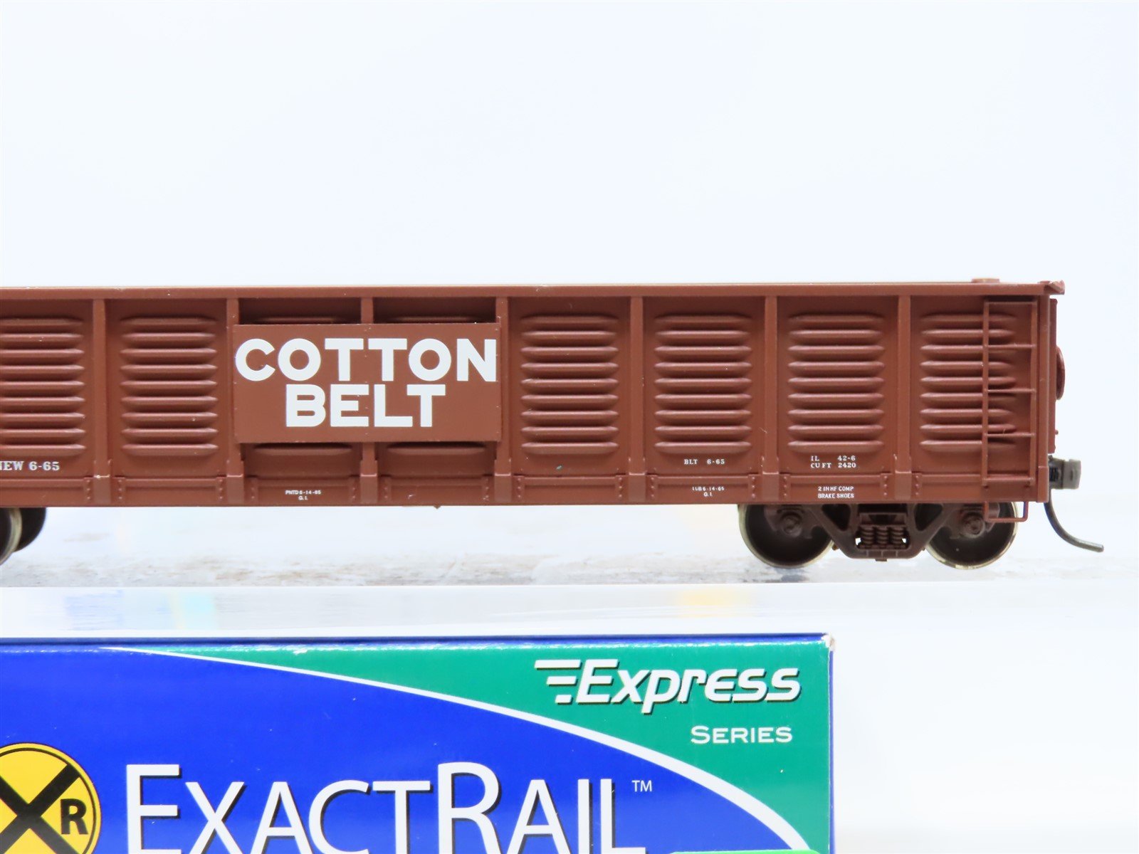 HO ExactRail Express Series #EX-1208-1 SSW Cotton Belt Gondola #72557 - Custom