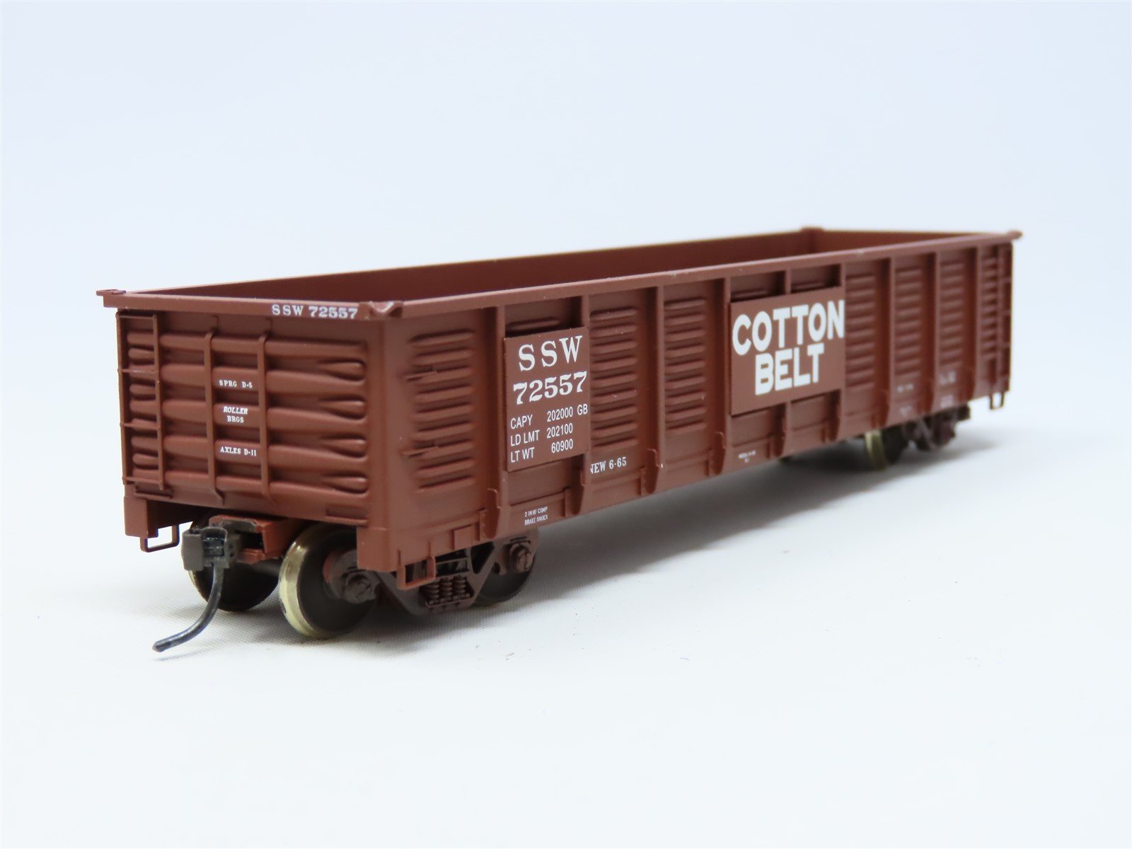 HO ExactRail Express Series #EX-1208-1 SSW Cotton Belt Gondola #72557 - Custom