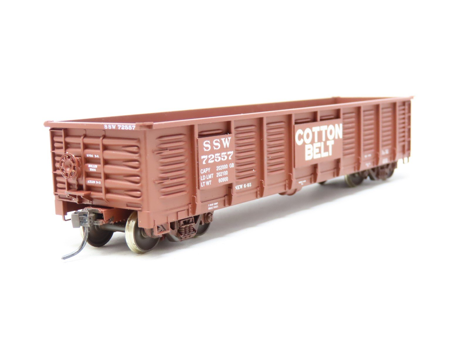 HO ExactRail Express Series #EX-1208-1 SSW Cotton Belt Gondola #72557 - Custom