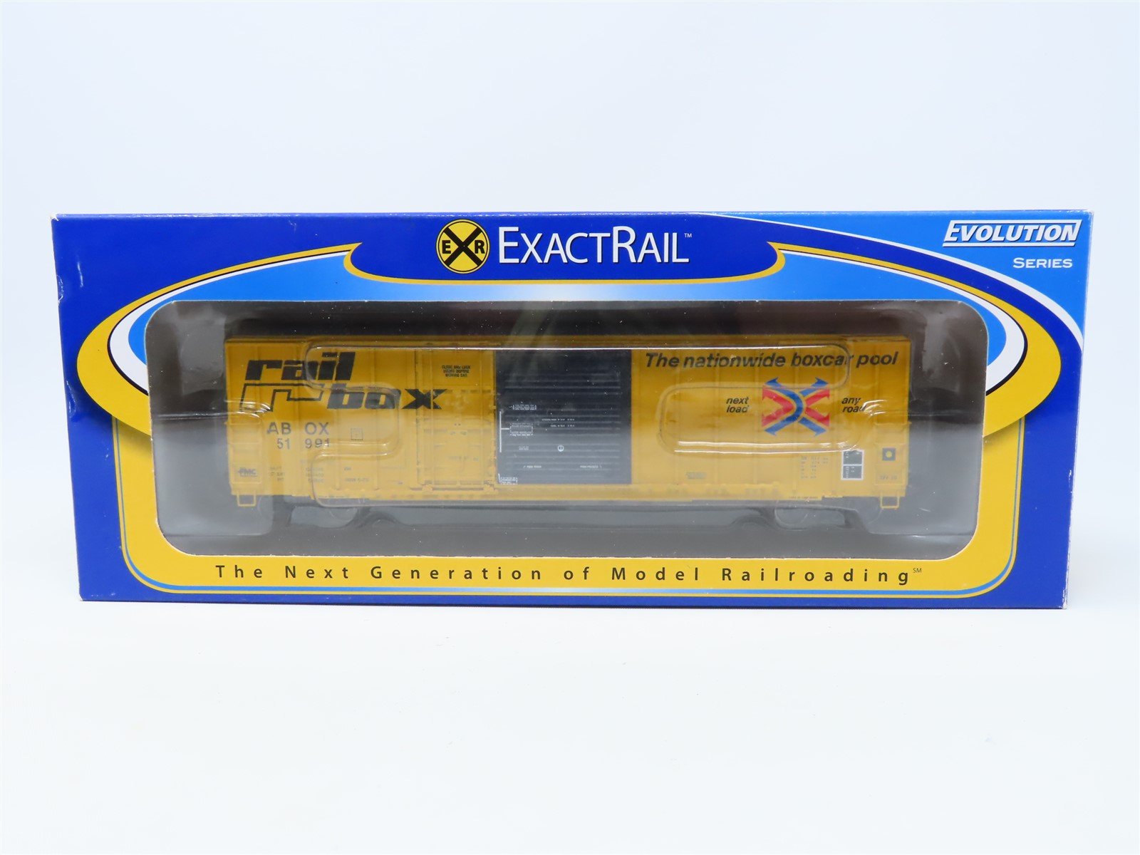 HO ExactRail Evolution Series #EE-1805-5 ABOX Railbox Box Car #51991 - Custom