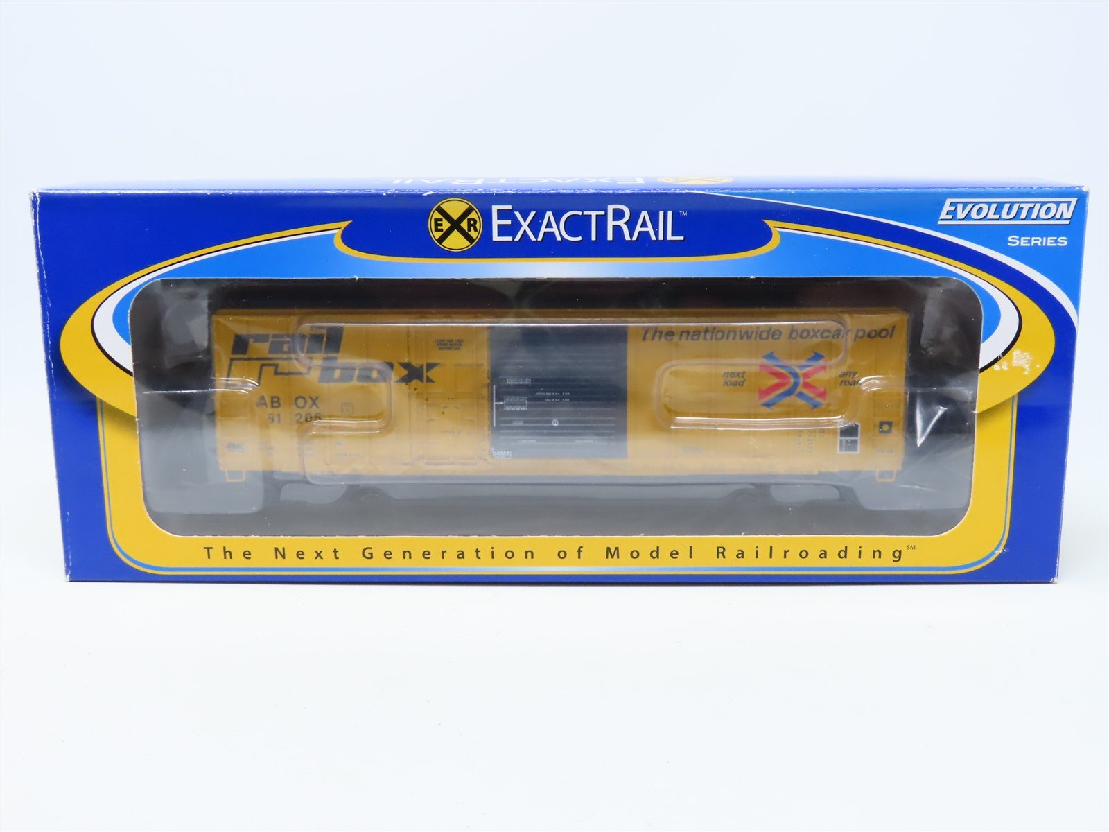 HO ExactRail Evolution Series #EE-1805-10 ABOX Railbox Box Car #51205 - Custom