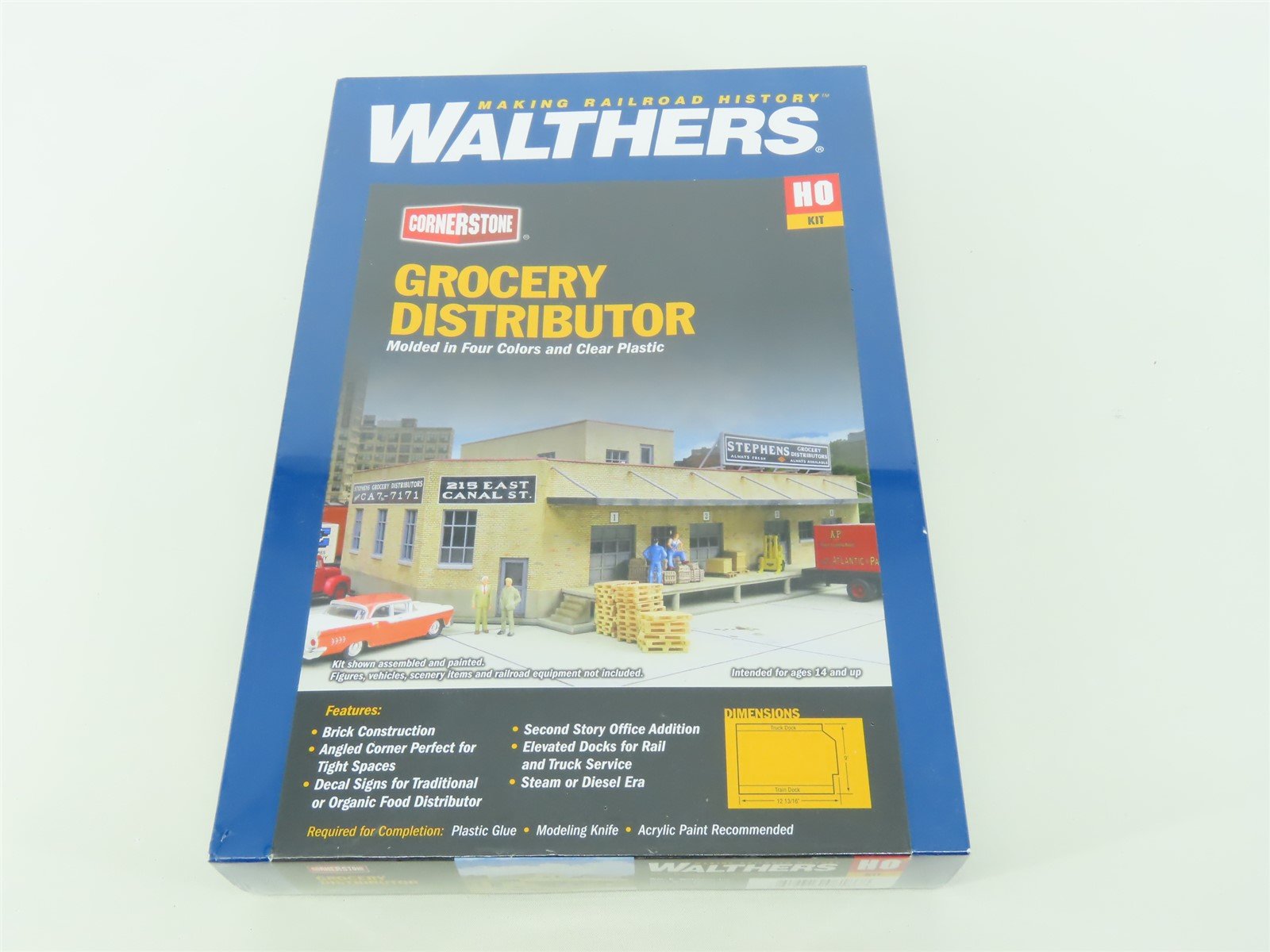 HO 1/87 Scale Walthers Cornerstone Kit #933-3760 Grocery Distributor - Sealed