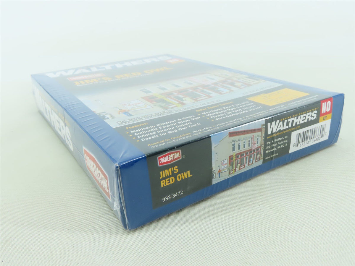 HO 1/87 Scale Walthers Cornerstone Kit #933-3472 Jim&#39;s Red Owl - Sealed