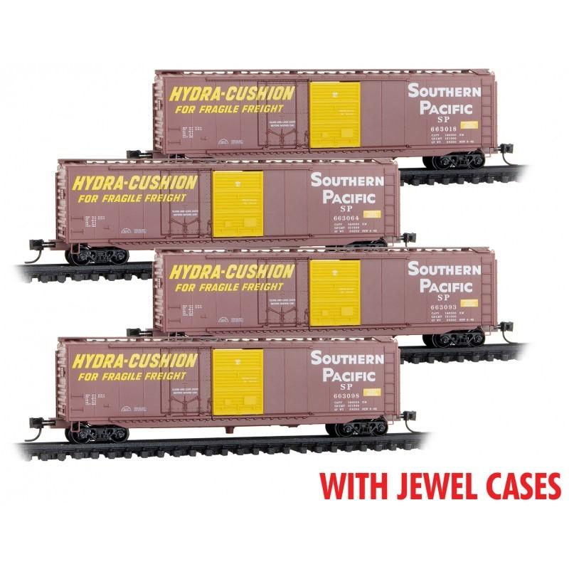 N Scale Micro-Trains MTL 98302216 SP Southern Pacific 50&#39; Box Car Set 4-Pack