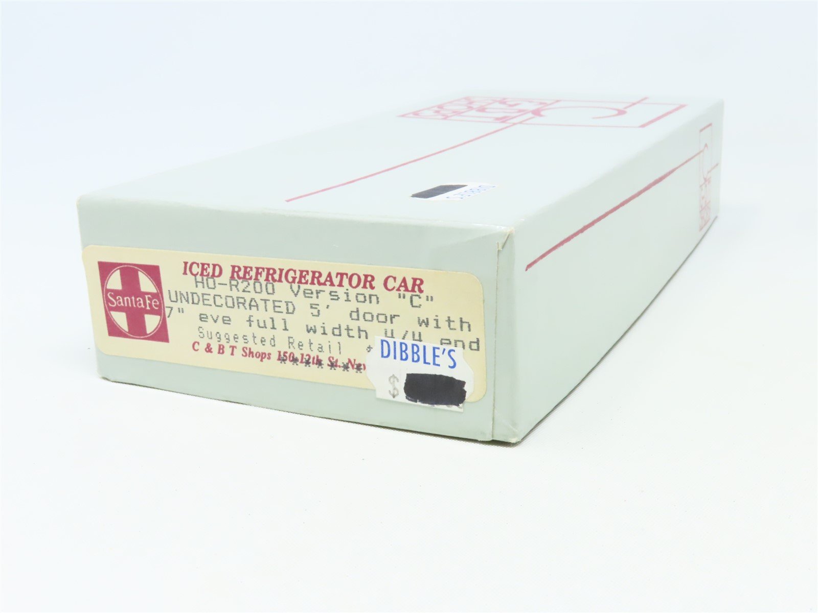 HO Scale C&BT Shops Kit R200 Undecorated Iced Refrigerator Car