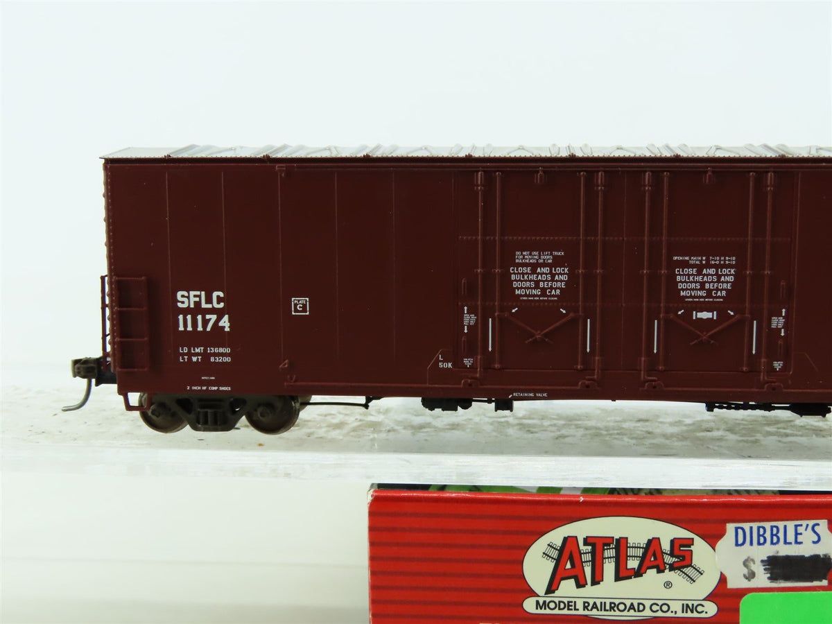 HO Scale Atlas #20000113 SFLC Santa Fe 53&#39; Evans Box Car #11174 - Custom