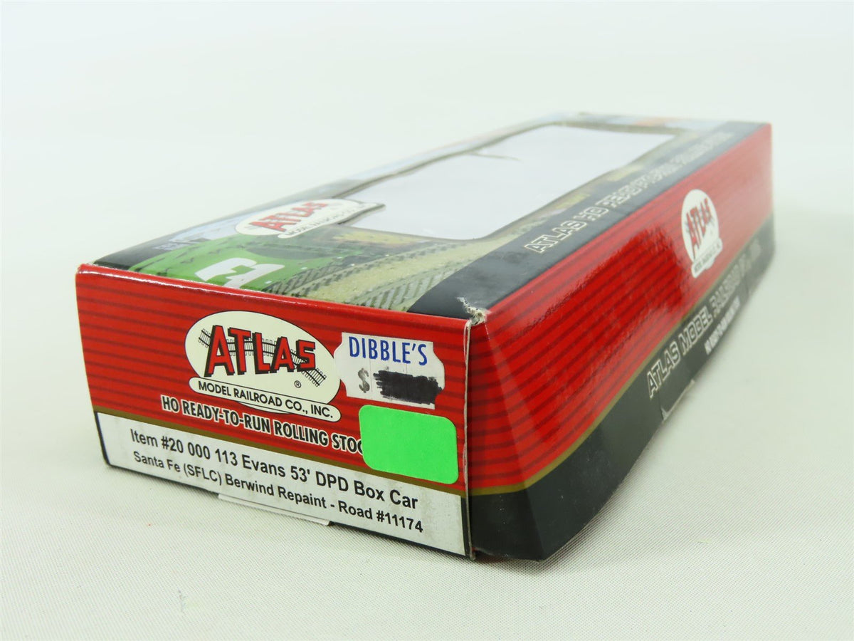 HO Scale Atlas #20000113 SFLC Santa Fe 53&#39; Evans Box Car #11174 - Custom