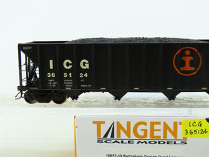 HO Tangent #10852-19 ICG Illinois Central Gulf 4-Bay Hopper #365124 - Custom