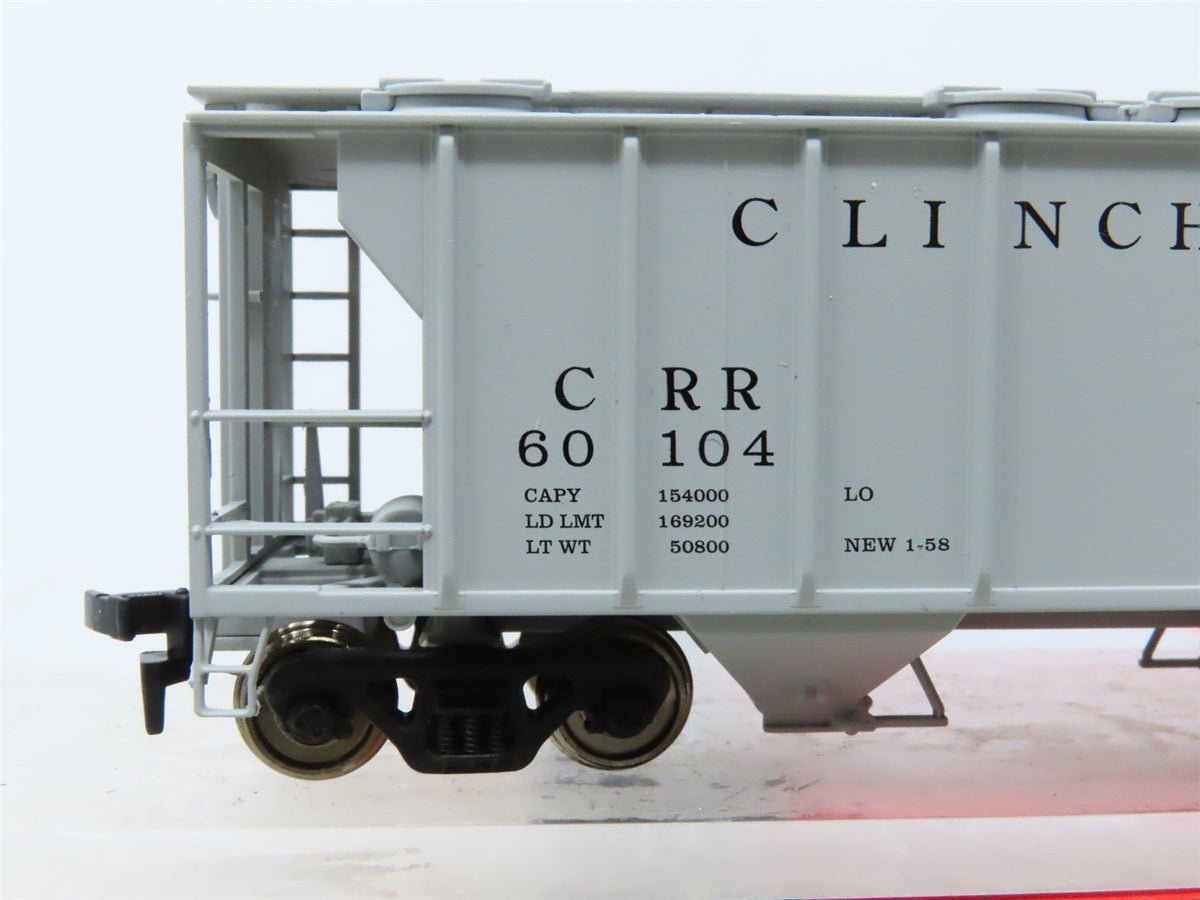 HO Scale Atlas 1817 CRR Clinchfield Railroad 2-Bay Covered Hopper #60104