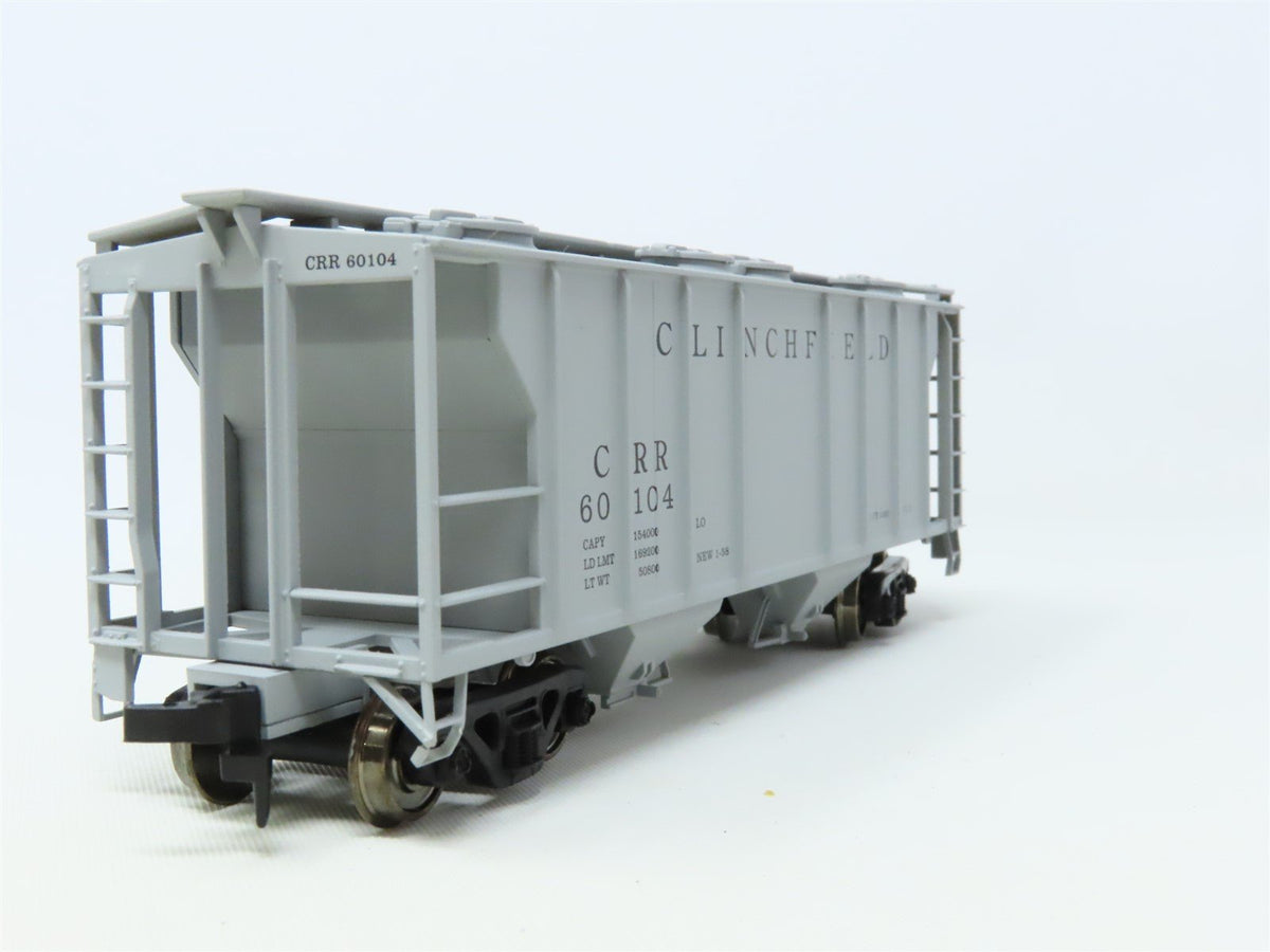 HO Scale Atlas 1817 CRR Clinchfield Railroad 2-Bay Covered Hopper #60104