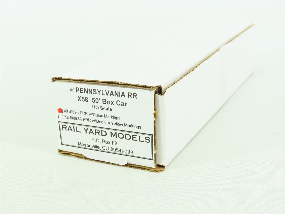 HO Scale Rail Yard Models Kit #109.1 PRR Pennsylvania X58 50&#39; Box Car