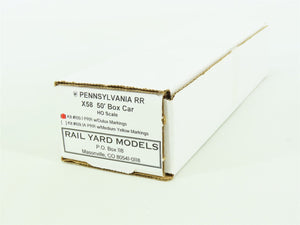 HO Scale Rail Yard Models Kit #109.1 PRR Pennsylvania X58 50' Box Car