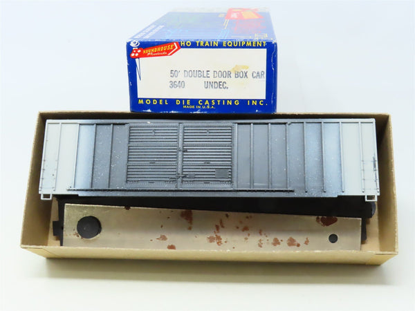 HO Scale Roundhouse Kit 3640 Undecorated 50' Double Door Steel Box Car ...