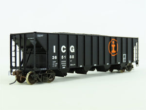 HO Tangent #10852-14 ICG Illinois Central Gulf 4-Bay Hopper #365188 - Custom