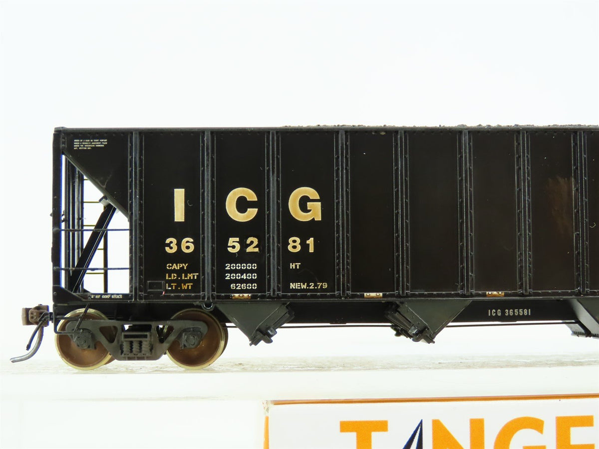 HO Tangent #10852-24 ICG Illinois Central Gulf 4-Bay Hopper #365281 - Custom